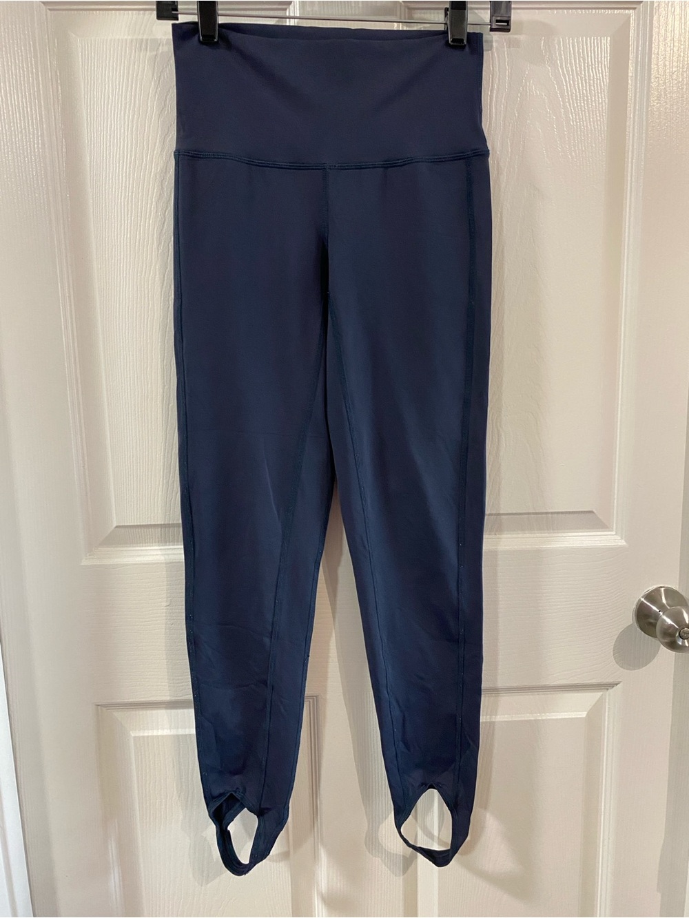 Aerie WMNS M Navy Blue High-Waist Performance Stirrup Leggings Footstraps - Picture 2 of 6